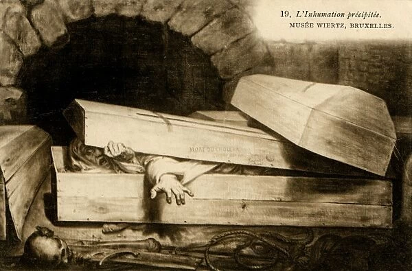 Premature burial (L'Inhumation pr飩pit饩 by Antoine Wiertz