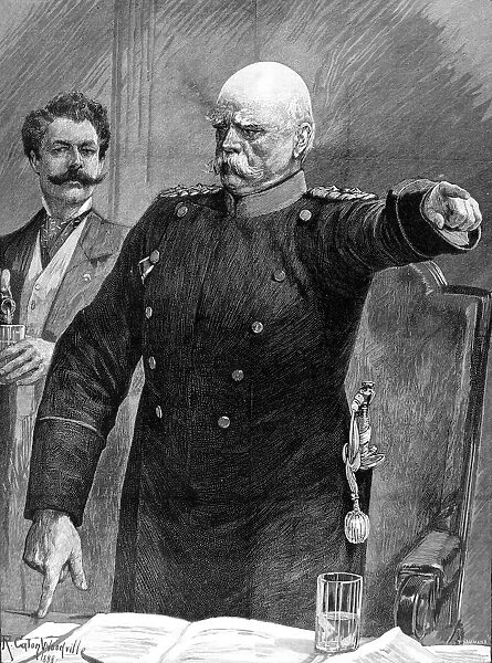 Prince Otto von Bismarck addressing the German Reichstag, 18