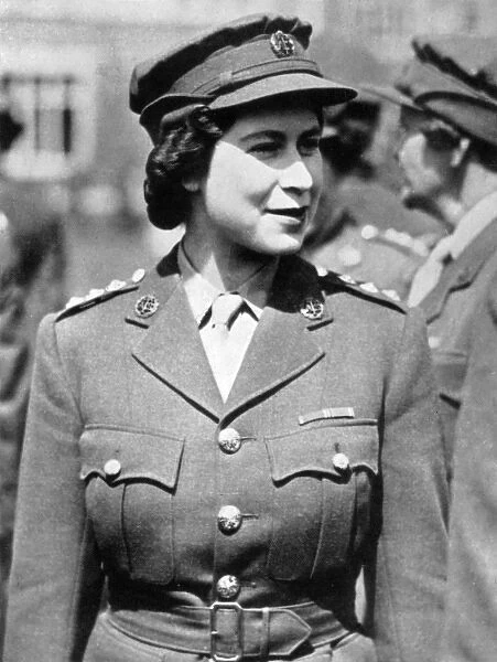 Princess Elizabeth in A. T. S. uniform
