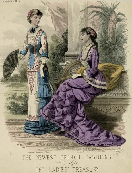 French Princess Dress Print 1880. Art Prints, Posters & Puzzles from Mary Evans French Princess Dress Print 1880. Art Prints, Posters & Puzzles from Mary Evans