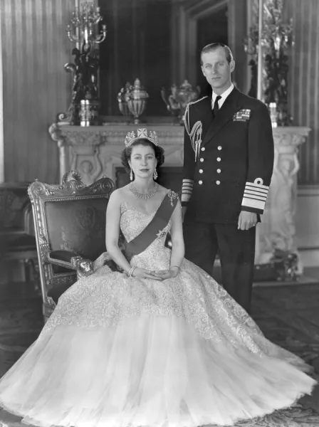 Queen Elizabeth II and Duke of Edinburgh, 1954