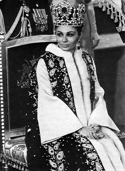 Queen Farah Dibah of Iran - Shahs Coronation
