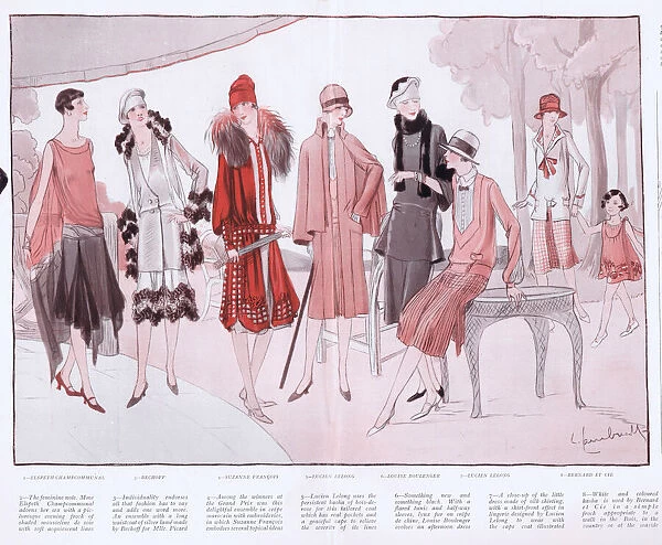A range of Parisian fashions, 1926