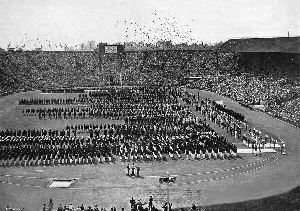 Release of pigeons, Olympic opening ceremony, 1948