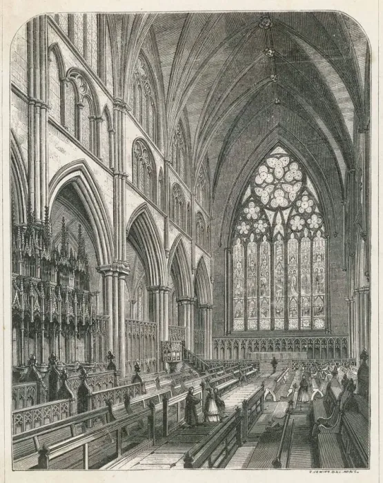 Framed Print : Ripon Cathedral Interior Print: Gothic Choir Stalls Framed Print : Ripon Cathedral Interior Print: Gothic Choir Stalls