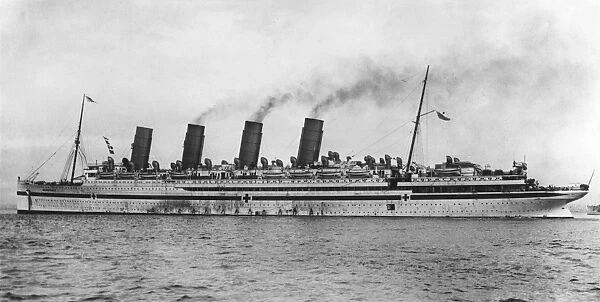 RMS Mauretania, used as hospital ship during WW1