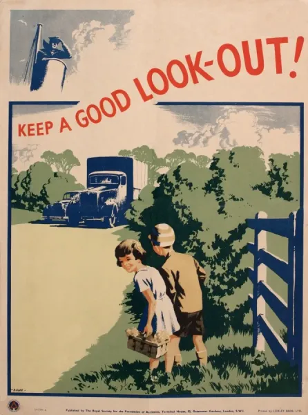 Road safety poster, Keep a Good Look-Out