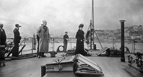 Romanovs flee Crimea on HMS Marlborough, 1919