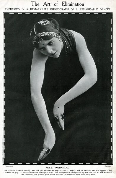 Roshanara (Olive Craddock), Indian dancer