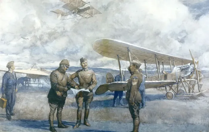 Framed Print : Royal Flying Corps Print 1914 Framed Print : Royal Flying Corps Print 1914