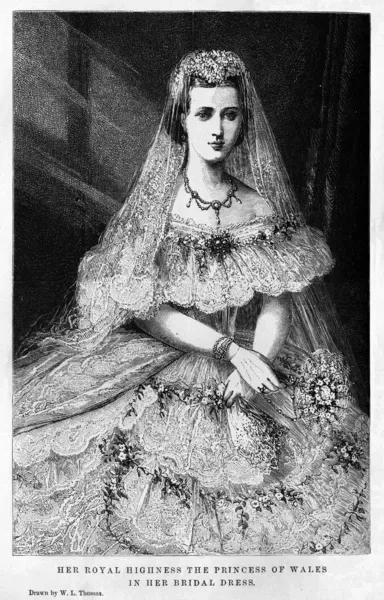 Queen Alexandra in Wedding Gown, 1863 Art Prints, Posters