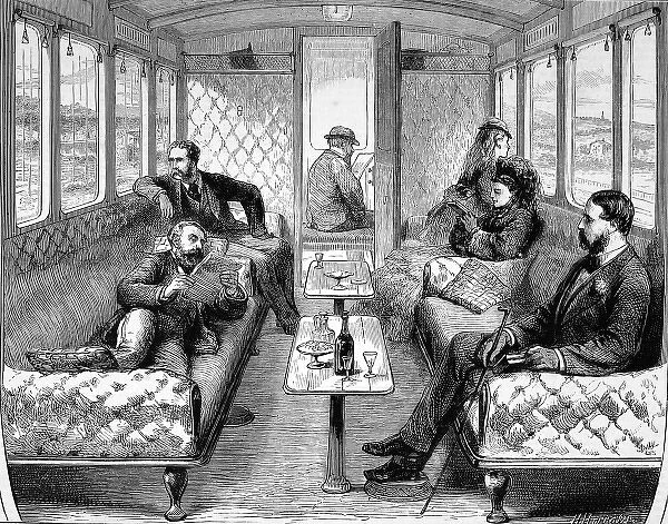 Saloon carriage of the London, Brighton and South Coast rai