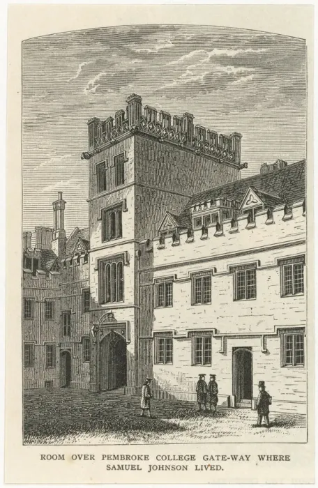 Framed Print : Print of Samuel Johnson's English writers room in Oxford Framed Print : Print of Samuel Johnson's English writers room in Oxford