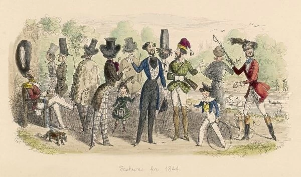 Satirical Fashions 1844