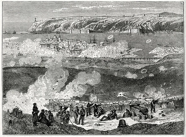 Siege of Sebastopol (Sevastopol), Crimean War. Date: 1854-1855
