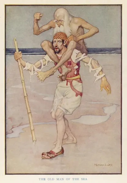 Photo Mug (11 oz) of Sinbad & Old Man of Sea