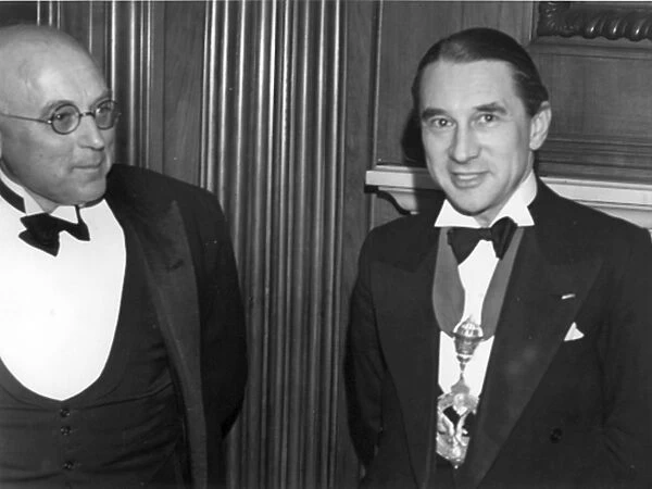 Sir B Melvill Jones (left) and Harold Roxbee Cox