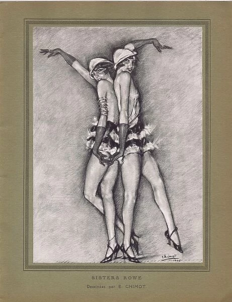 A sketch of the Rowe Sisters appearing in the revue Bonjour