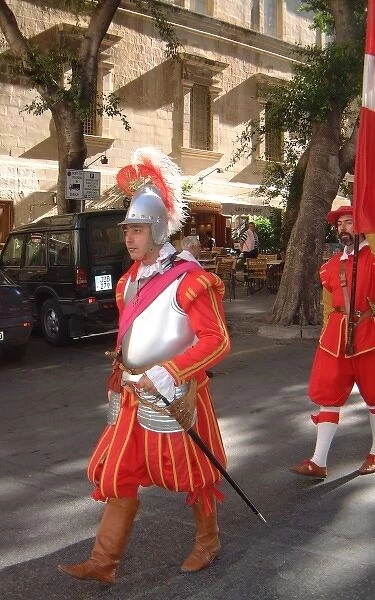 Soldier of the Knights of St John, Valletta, Malta