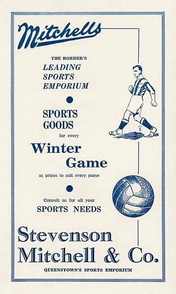 Sporting goods advertisement