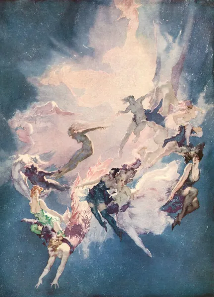 A Star Explodes - Norman Lindsay