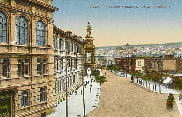 The State University and Nicolas Street, Baku