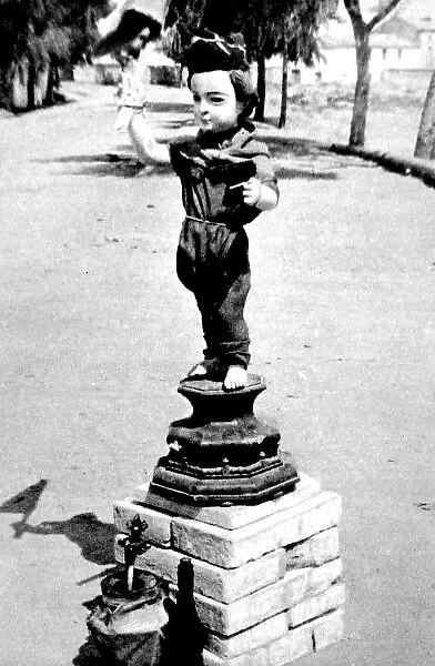 Statue of the Child Christ dressed as a Republican Militiama