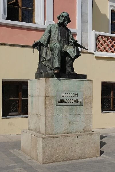 Statue of Ivan Aivazovsky (1817-1900). Feodosiya. Ukraine