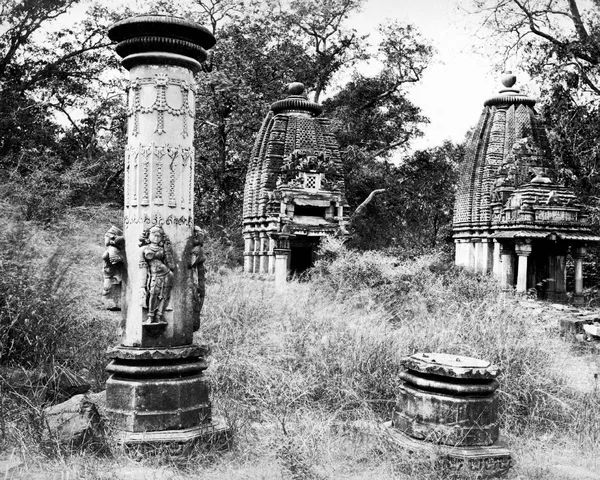 Stone pillars at Baroli, Rajasthan, India