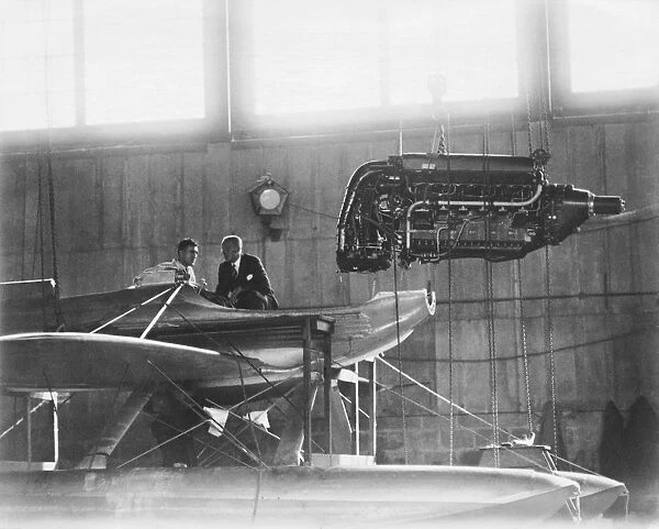 Supermarine S-6B with Rolls-Royce R Piston Aero-Engine During Production Date: 1931