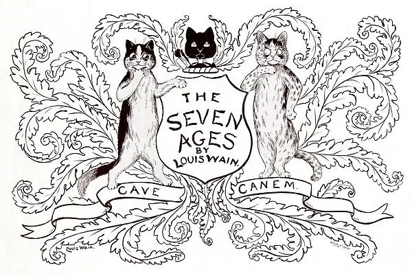Supplement front cover, The Seven Ages by Louis Wain