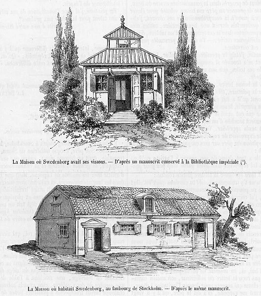Swedenborg Homes. Two homes of Emanuel Swedenborg - the cottage where he