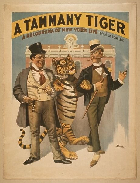 A Tammany tiger a melodrama of New York life by H. Grattan D