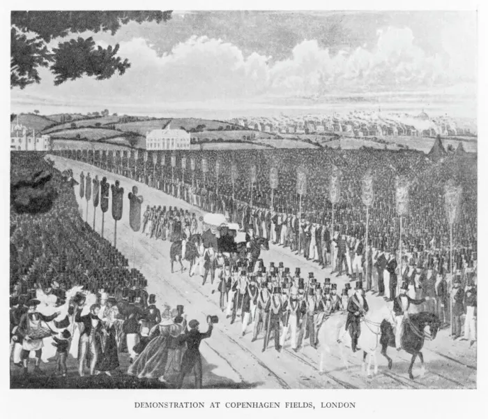 Framed Print : Tolpuddle Demonstration Print, April 21, 1834 Framed Print : Tolpuddle Demonstration Print, April 21, 1834