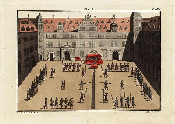Tournament on foot held at Kassel in 1596
