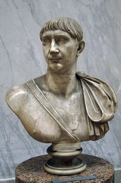 Trajan (53-117 AD). Roman emperor. Bust. Marble