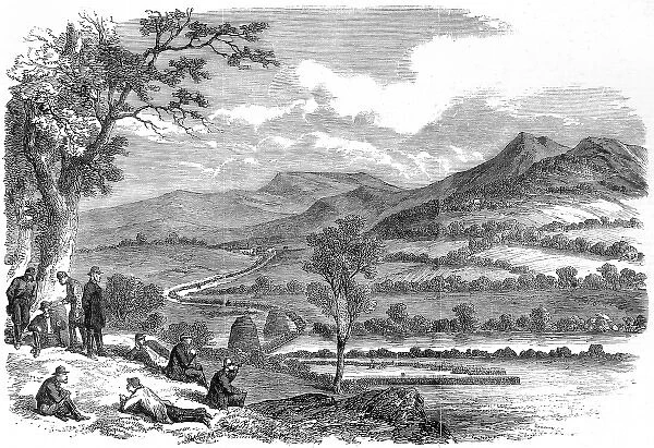 Troops crossing the Shanandoah River; American Civil War