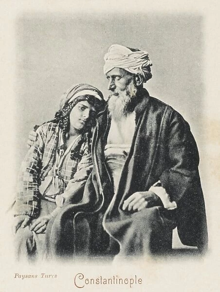 Turkish peasant with his daughter