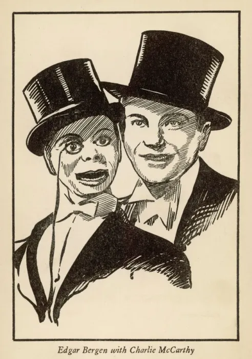 Framed Print : Vintage Print of Edgar Bergen with Charlie McCarthy Framed Print : Vintage Print of Edgar Bergen with Charlie McCarthy
