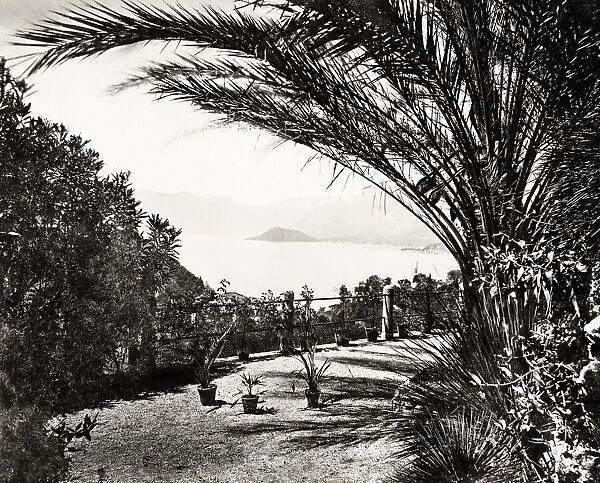View onto Lake Como from Villa Serbelloni, Italy