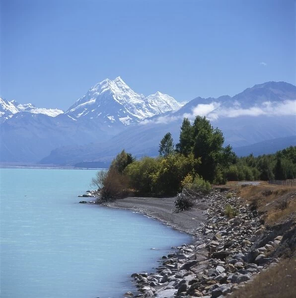 View of Lake Pukaki, South Island, New Zealand
