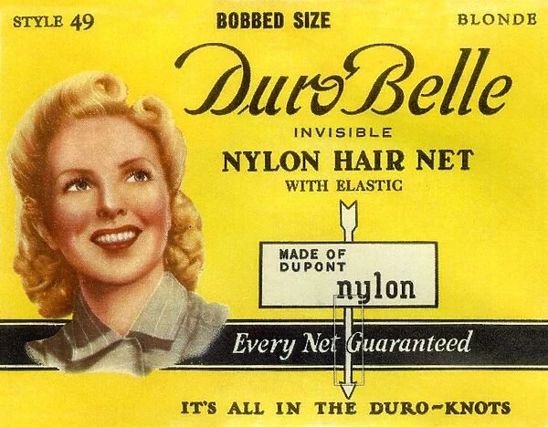 Vintage Hairnet Packaging - Duro Belle Nylon Hair Net