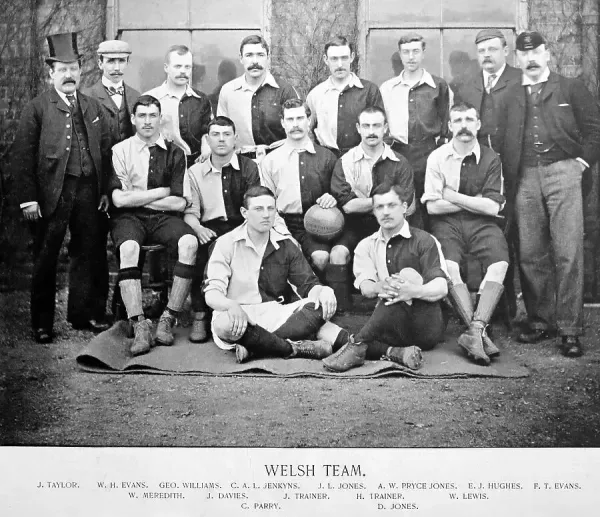 Welsh Football Team, 1895 available as Framed Prints, Photos, Wall Art