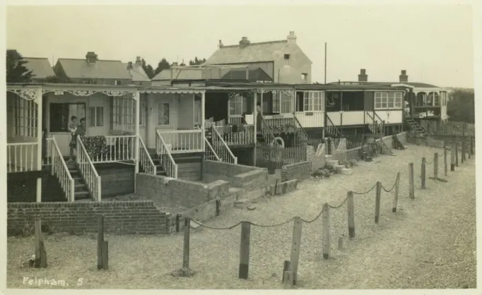 Framed Print : Holiday Bungalows, Felpham Print, 1930s