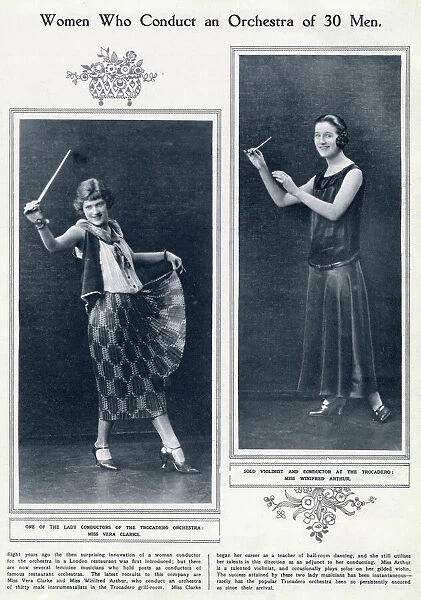 Winifred Arthur and Vera Clarke, female conductors
