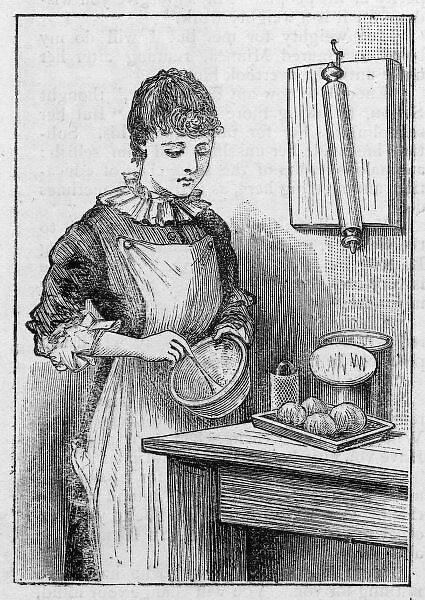 Woman Mixes in Bowl 1886