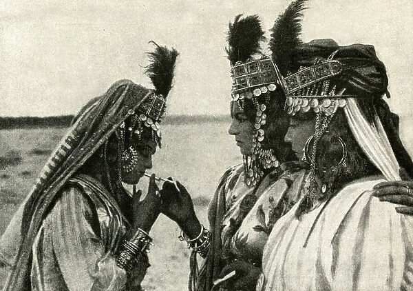 Three women of Algeria, North Africa