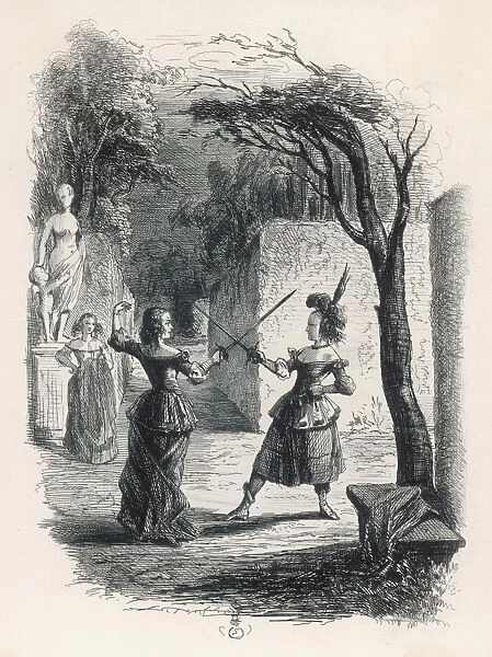 Women Duelling 19C