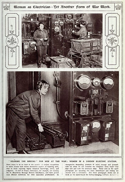 Women as electricians WWI