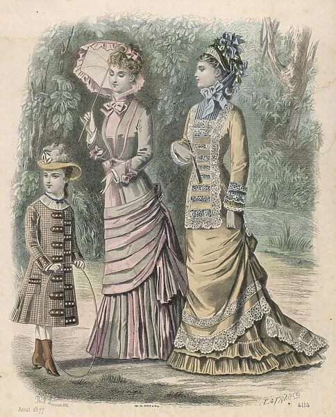 Women, Girl & Hoop 1877